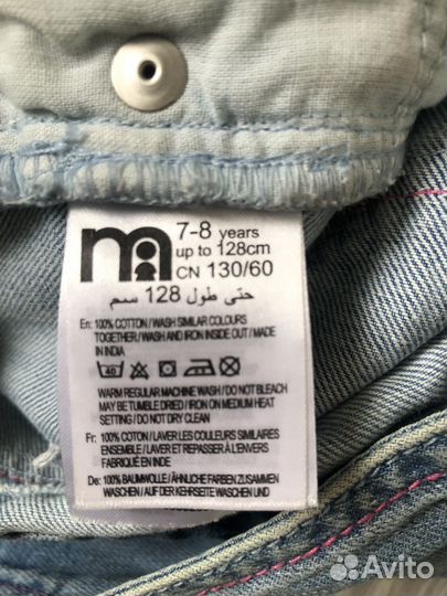 Джинсовый комбинезон mothercare 128