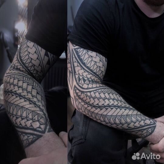 Большие татуировки, тату мастер