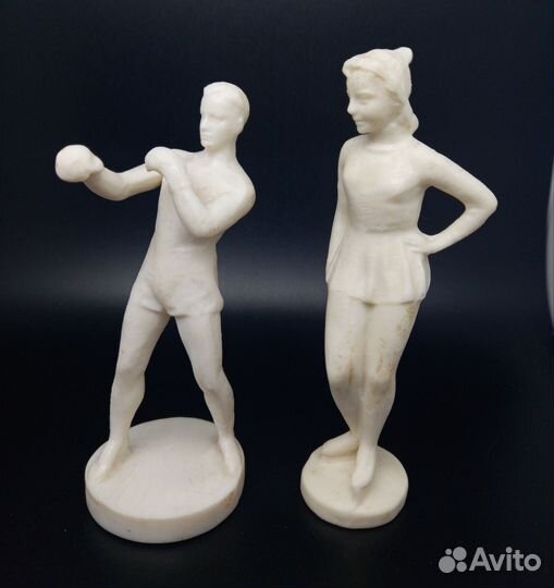 Настольная фигурка Боксер и Фигуристка.#4