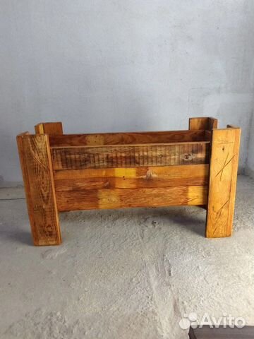 Ящик для цветов клумба деревянная