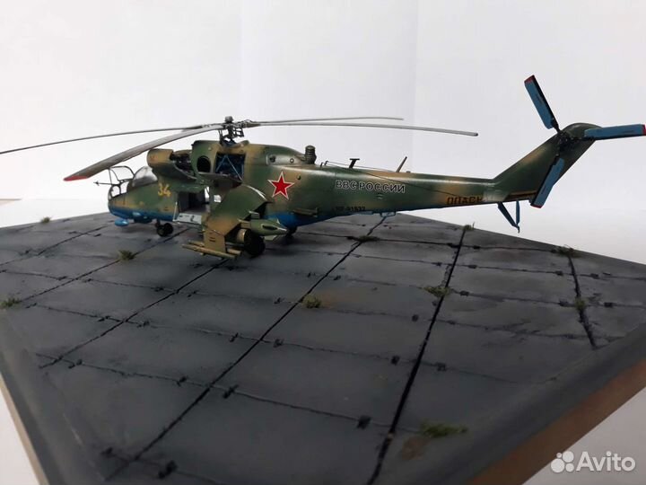 Диорама на 23 февраля вертолет ми 24