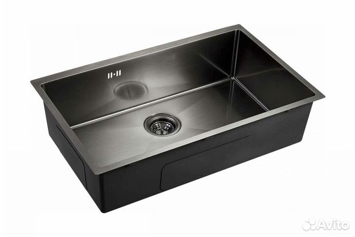 Мойка для кухни emar PVD Nano 133 (EMB-133 PVD Nano Dark) Тёмно-серый