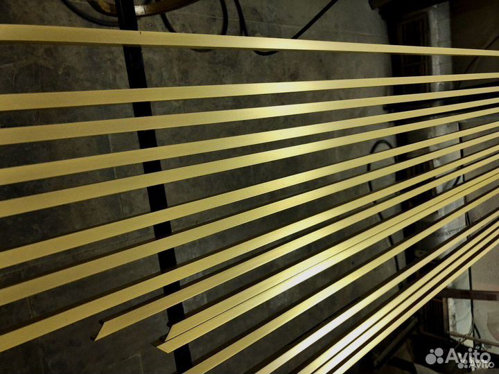 Полоса латунь полированная, вставка