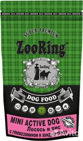 Сухой корм для собак ZooRing Adult Mini Acti