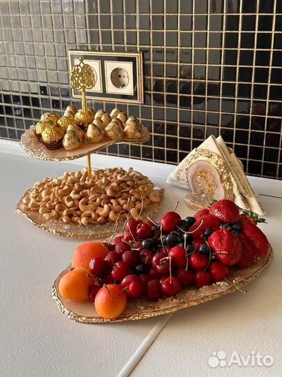 Фруктовница этажерка набор из эпоксидной смолы