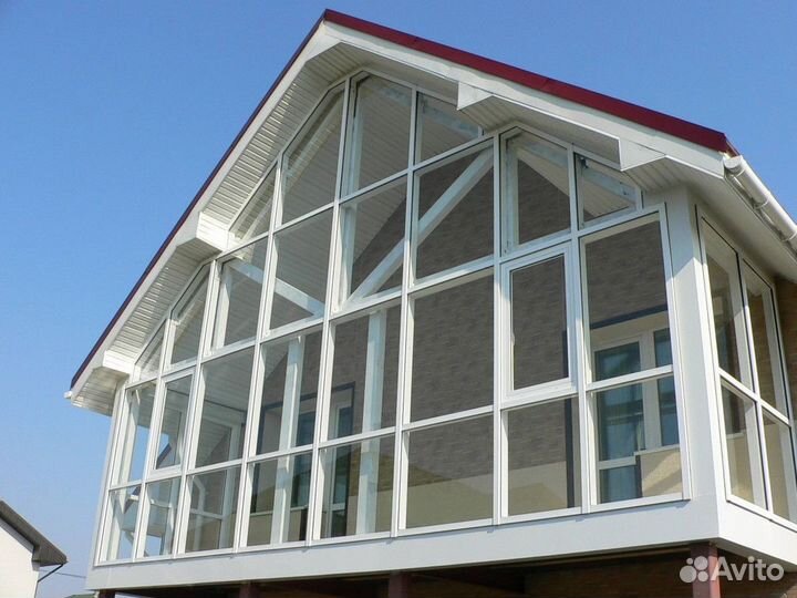 Окна алюминиевые витражные