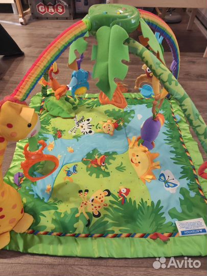 Развивающий коврик fisher price тропический лес