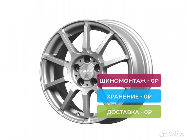 R15 5x100 6J ET38 D57,1 Скад Акита селена