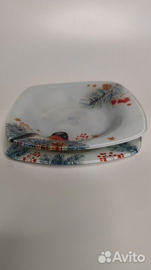Тарелка новогодняя