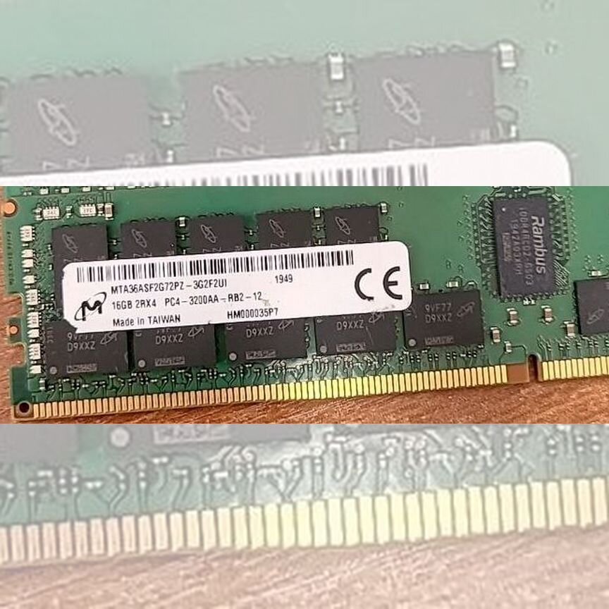 [MTA36ASF2G72PZ-3G2] Rdimm Ecc 16gb * 3200 Micron Mta36asf2g72pz-3g2
