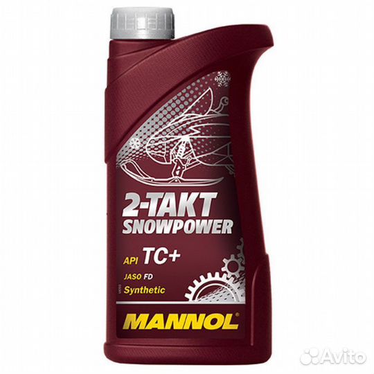 Масло 2T Буран mannol snowpower (1л) (синтетическо