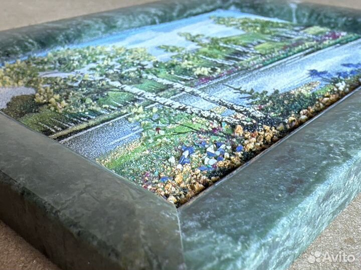 Картина из натурального камня 18.5х13,5 см