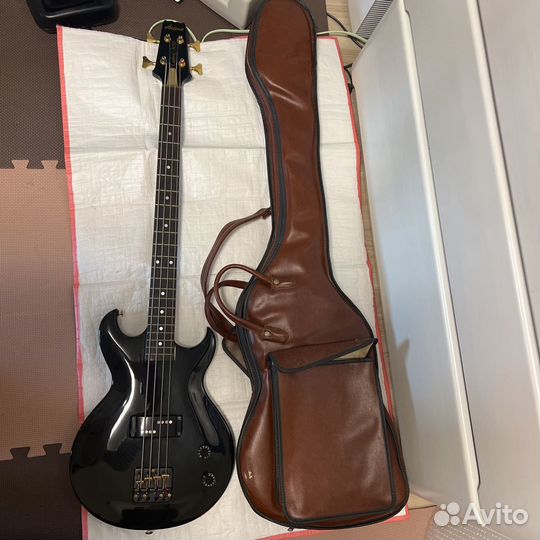 Aria Pro II CSB Black n gold japan бас гитара