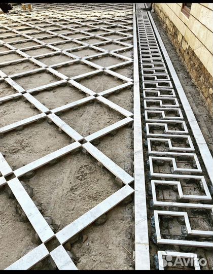 Полы и дорожки из мраморной крошки