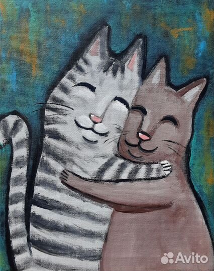 Картина акрилом на холсте