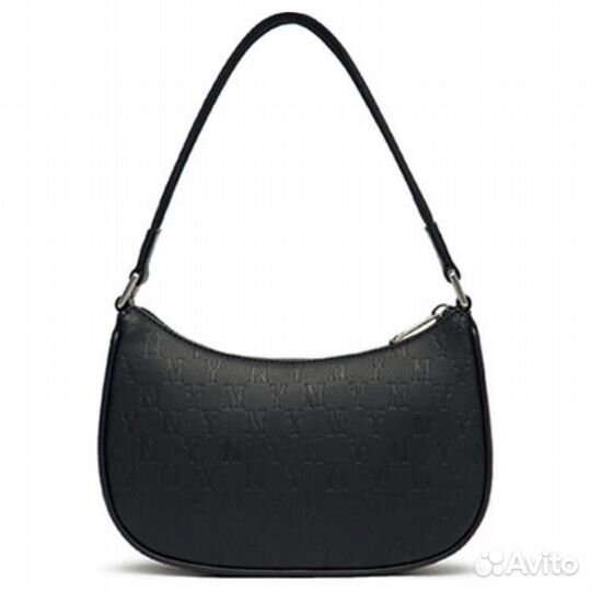 MLB Monogram Collection Artificial Leather Shoulder Bag Dumpling Bag Shoulder Bags Regular Unisex Bl