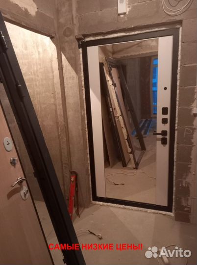 Толстая дверь входная металлическая с бесплатной д