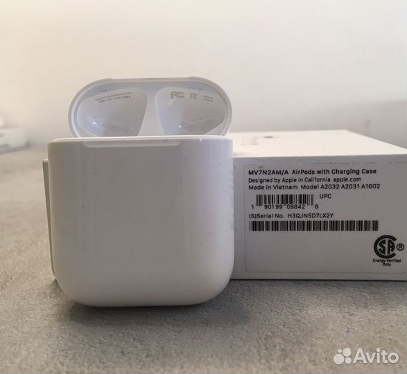 Кейс airpods 1/2 оригинал