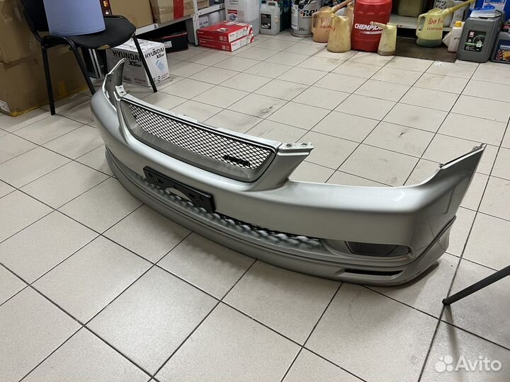 Передний бампер Altezza с губой, туманками и решет