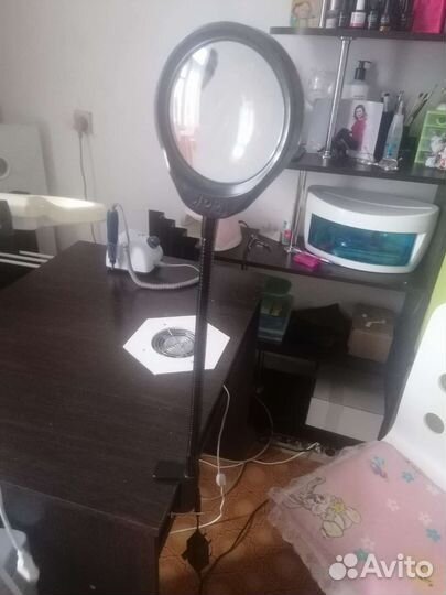 Настольная лампа - лупа