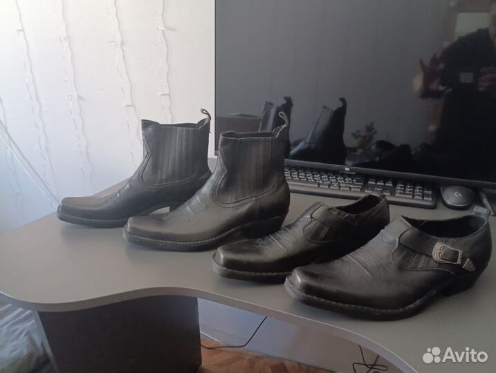 Сапоги казаки мужские