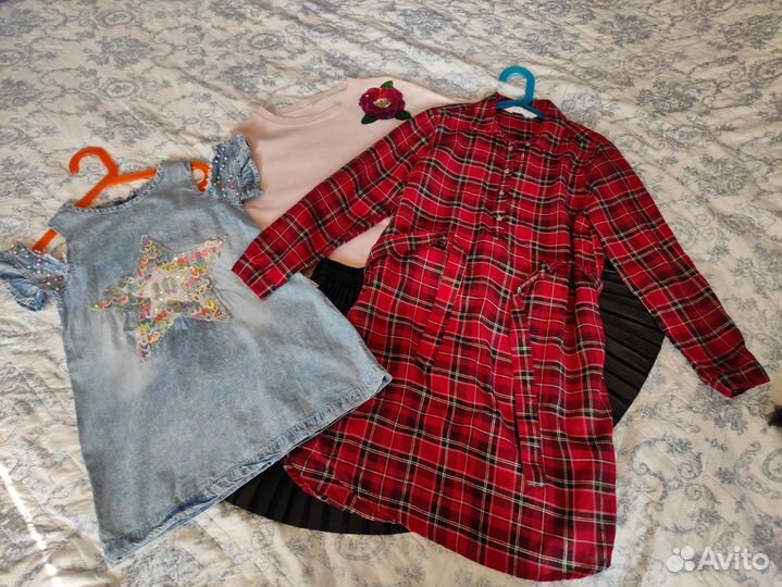 Модная одежда для девочки 128 134 140