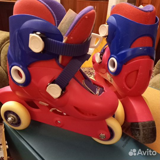 Роликовые коньки детские раздвижные,размер 26-28