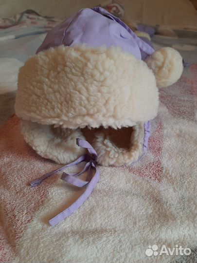 Зимний комплект (шапка + варежки + пинетки)