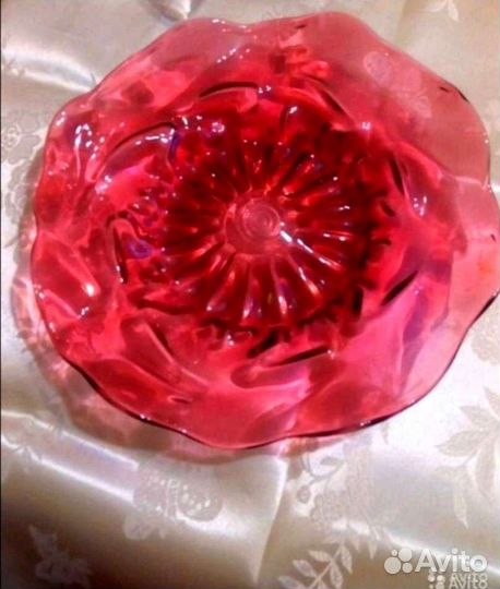 Ваза Богемия и два блюда Богемия СССР