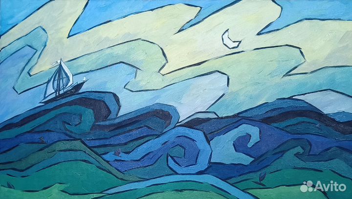 Картина 30х60 см