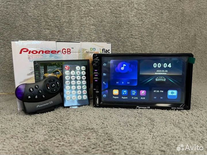 Магнитола 2 din 7 дюймов Pioneer с Bluetooth