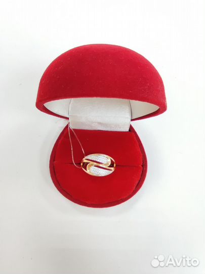 Кольцо золотое 585 (арт 91214) Сп29