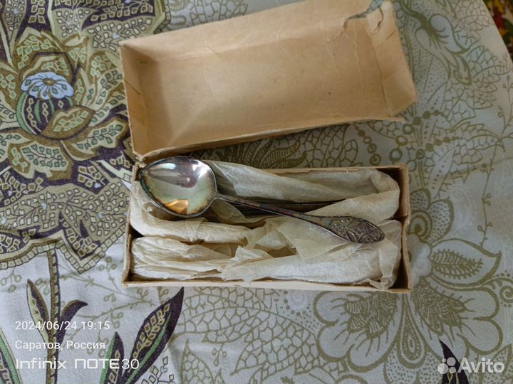 Ложки чайные мельхиоровые СССР новые 1977 гв