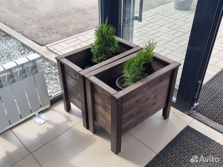 Кашпо вазоны для цветов напольные дерево