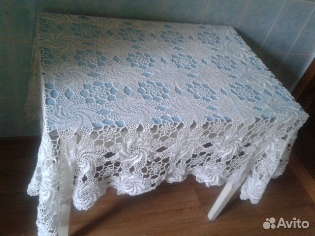 Скатерть вязанная крючком