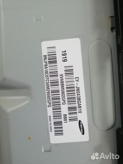 T-CON t430hvn01.6 ctrl BD Samsung ue43n5000au