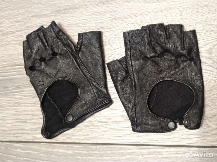 Перчатки женские кожаные