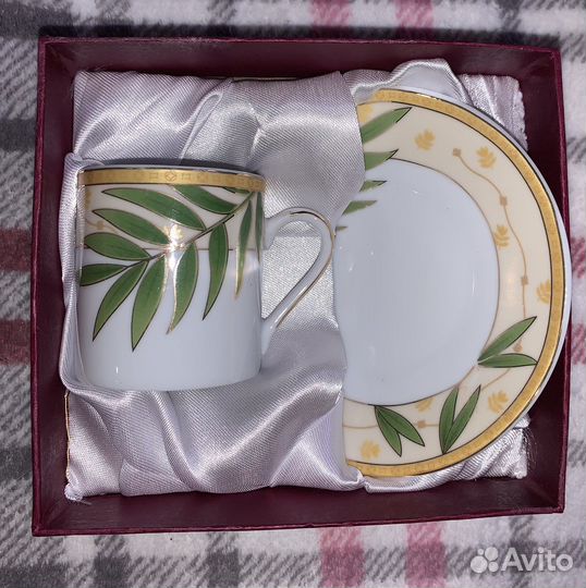 Чашка с блюдцем, кофейный набор