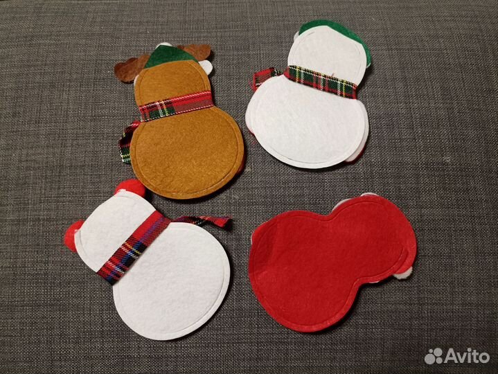 Новый год/сумочка-фигурка для столовых приборов