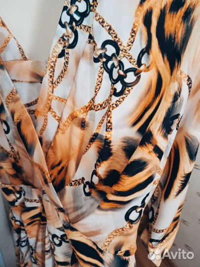 Новое леопардовое платье 46-48