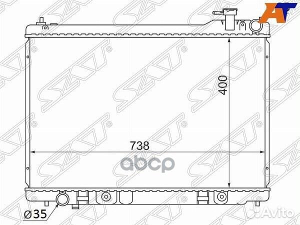 Радиатор Infiniti G35 02-07 / Nissan Skyline 01-07