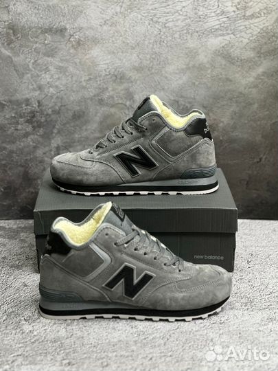 Кроссовки new balance 574 высокие зимние с мехом