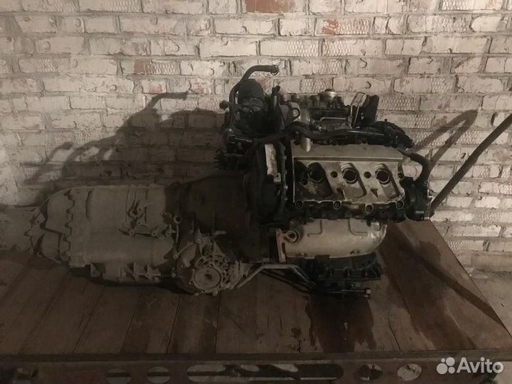 Двигатель с коробкой Ауди А6 С6 2006