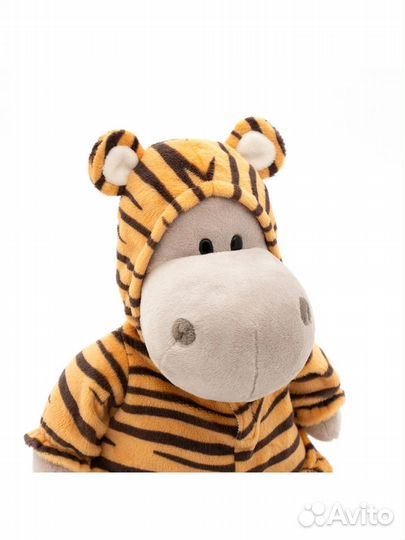 Мягкая игрушка бегемототигр 20 см