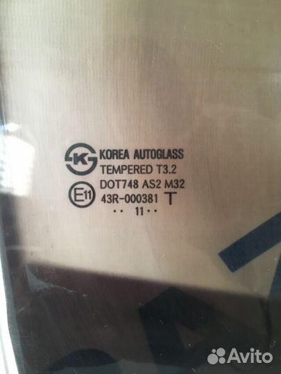 Стекло задней двери hyundai solaris 1 1.4 мт седан