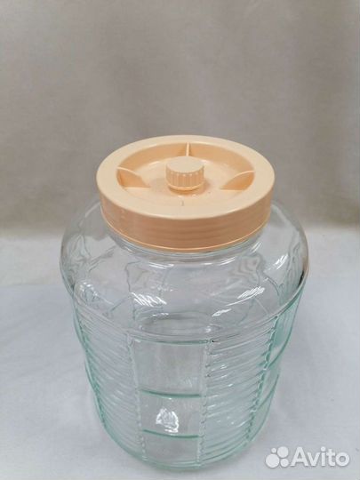 Стеклянная Банка 15 литров с гидрозатвором