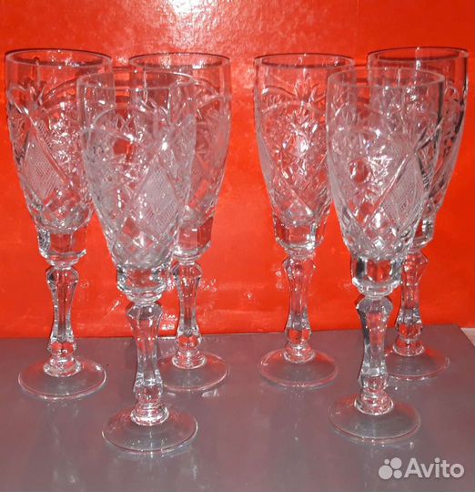 Фужеры и рюмки Богемия