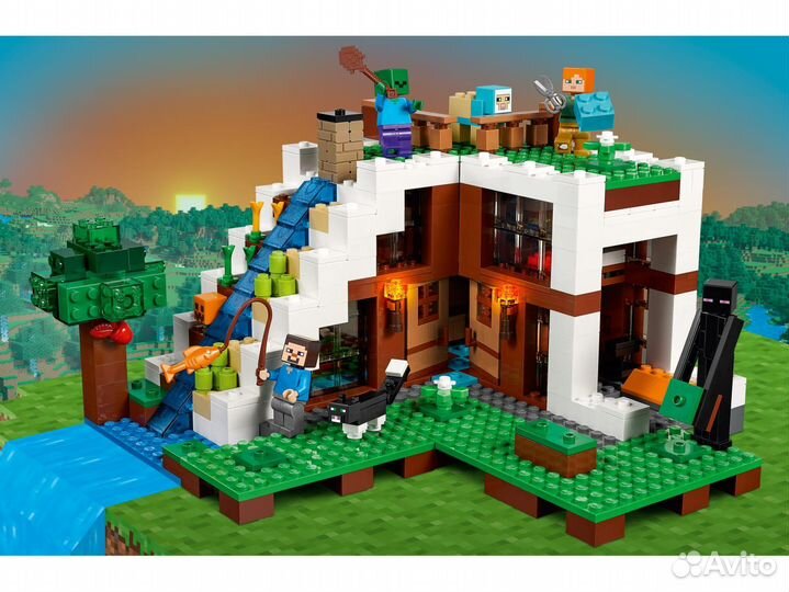 Конструктор Майнкрафт 10624 База на водопаде