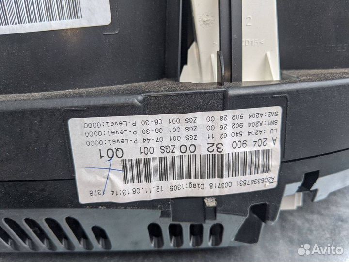 Панель приборов (щиток) Mercedes-Benz C-Класс