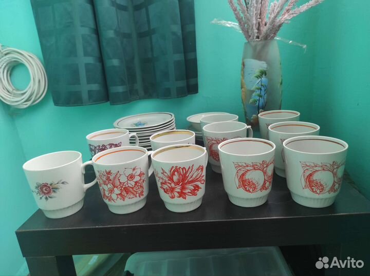 Чайный сервиз и тарелки (миски) СССР
